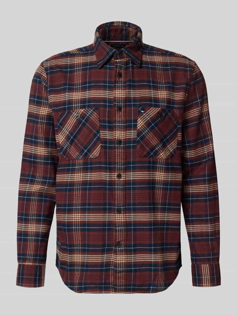 Tommy Hilfiger Regular fit vrijetijdsoverhemd van puur katoen model 'FLANNEL TARTAN'