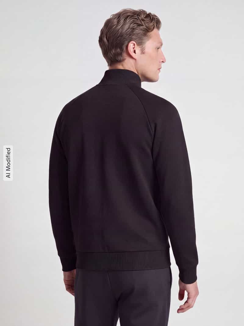 BOSS Green Sweatshirtjack met logodetail