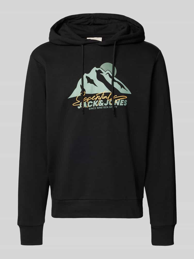 jack & jones Hoodie met motiefprint model 'SUN'