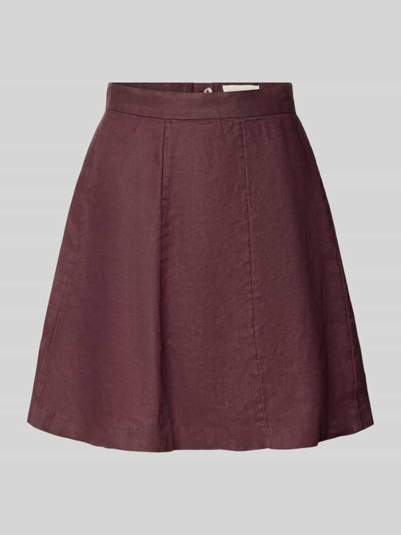 MSCH Copenhagen Linnen rok met knoopsluiting model 'Naira Claritta'