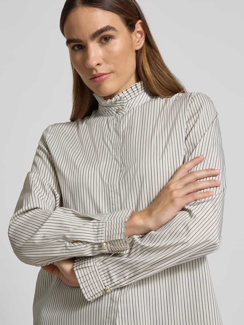 Joop! Overhemdblouse met blinde knoopsluiting model 'Blaer'