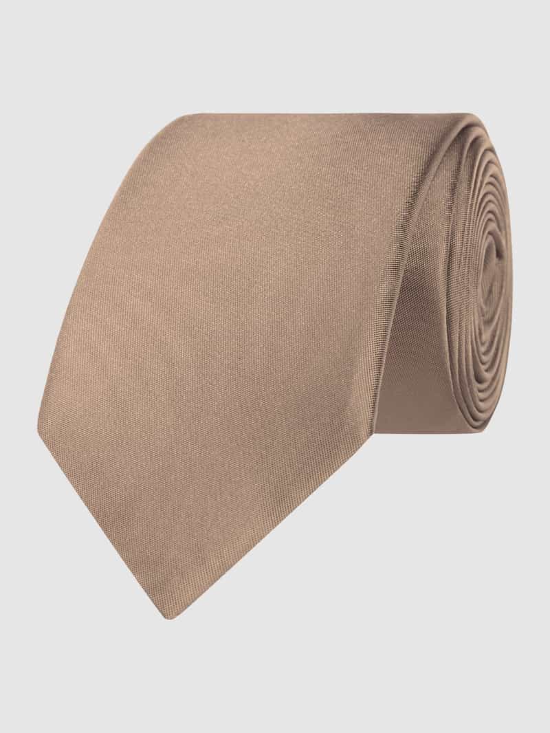 MONTI Krawatte aus reiner Seide (6 cm) in Camel, Größe 1 20452681