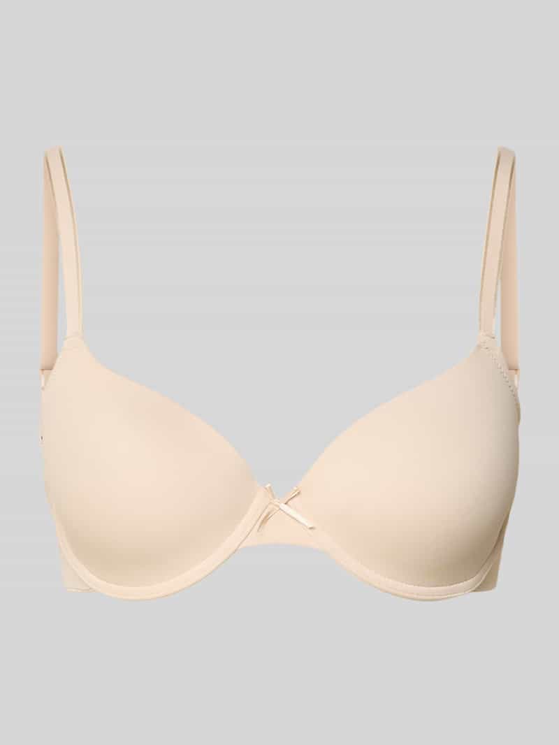 Grote maten beugelbeha met spaghettibandjes model 'PERFECT BASICS'