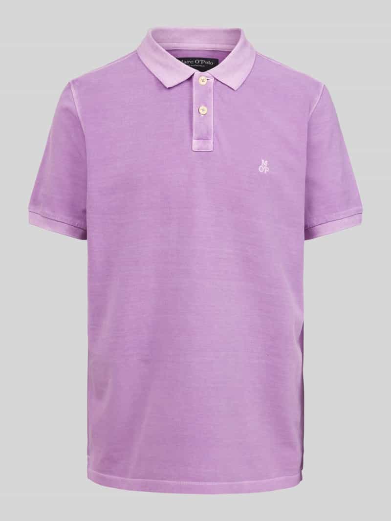 Marc O'Polo Regular fit poloshirt met labelstitching