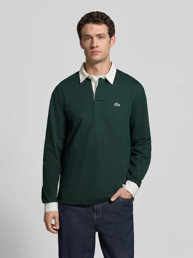 Lacoste relaxed fit poloshirt van puur katoen met contrastkraag
