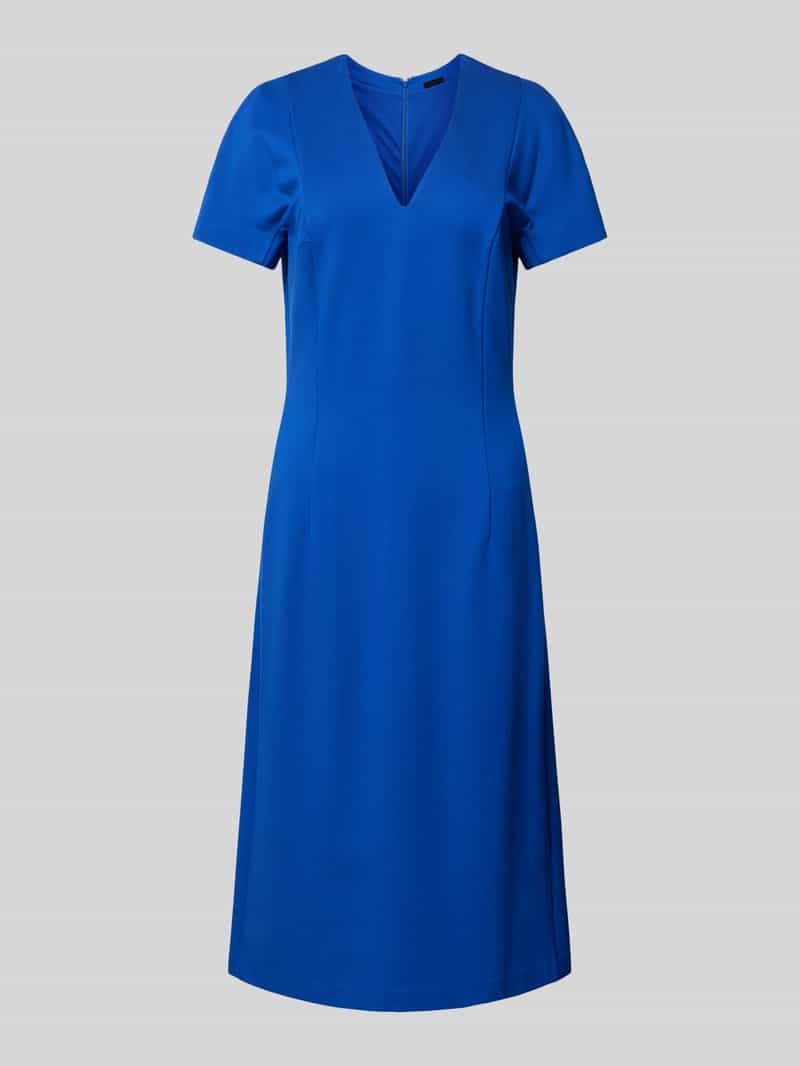 Sukienka midi z dekoltem w serek