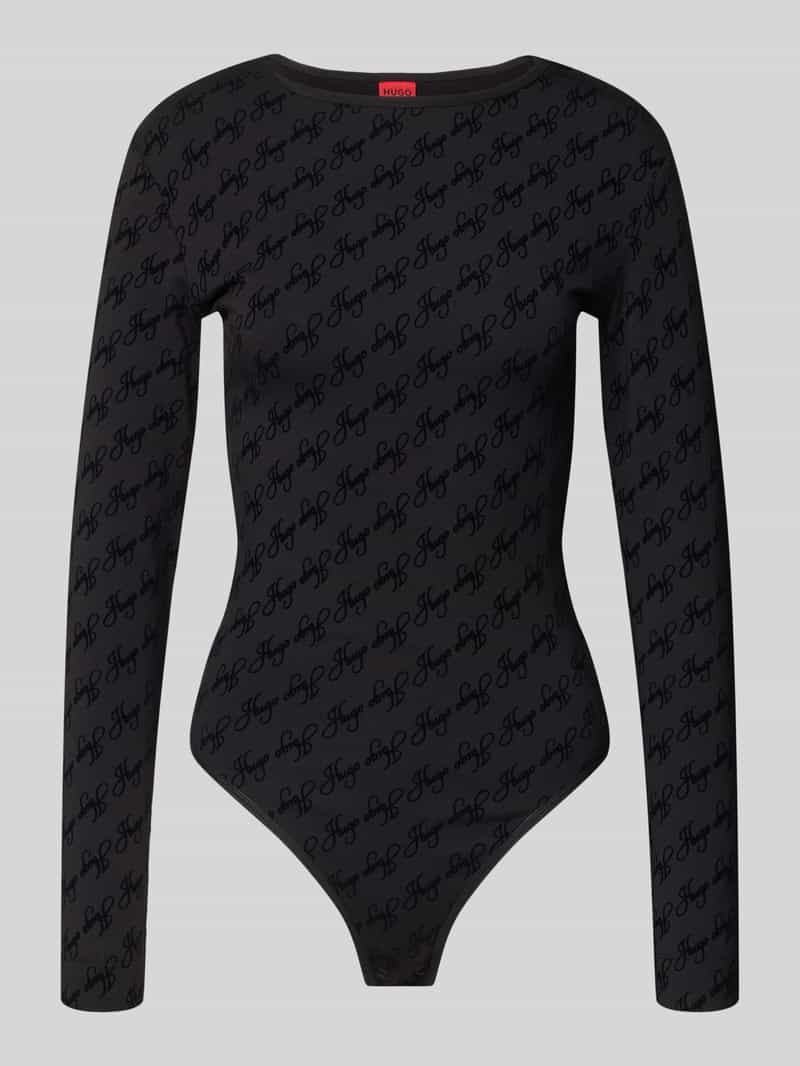 HUGO Slim fit body van mix van katoen en modal model 'FLOKKY'