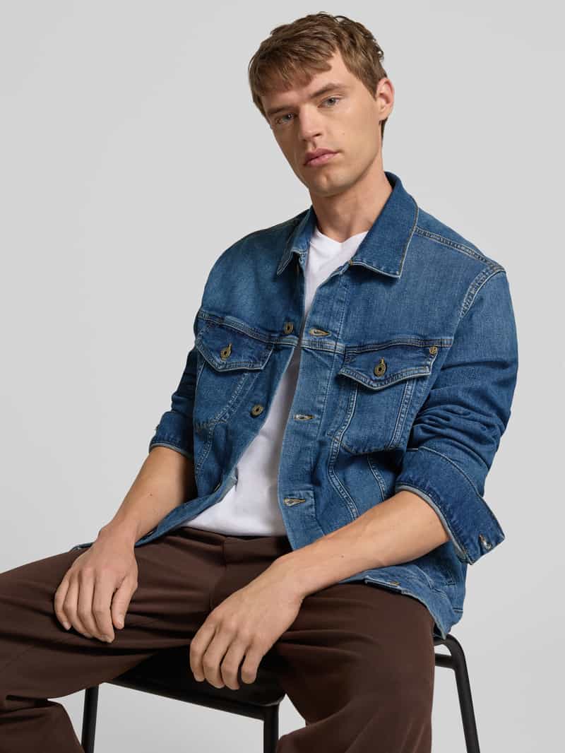 Pepe Jeans Regular fit jeansjack met knoopsluiting
