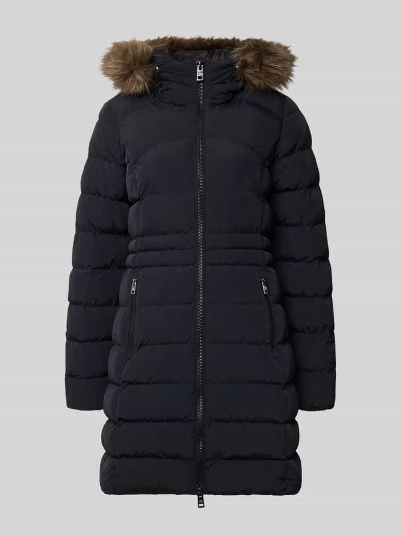 Superdry - Fuji Jas Met Capuchon En Imitatiebont - Dames - Gewatteerde jassen