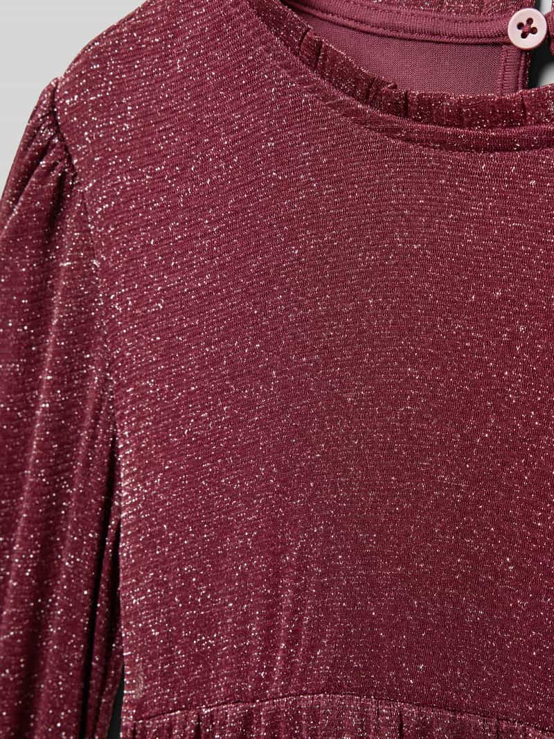 s.Oliver RED LABEL Volantjurk in metallic look