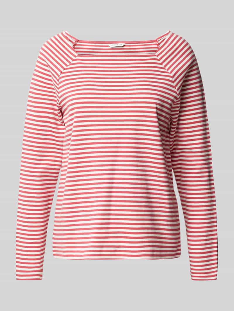 Tom Tailor Regular fit shirt met lange mouwen van puur biologisch katoen