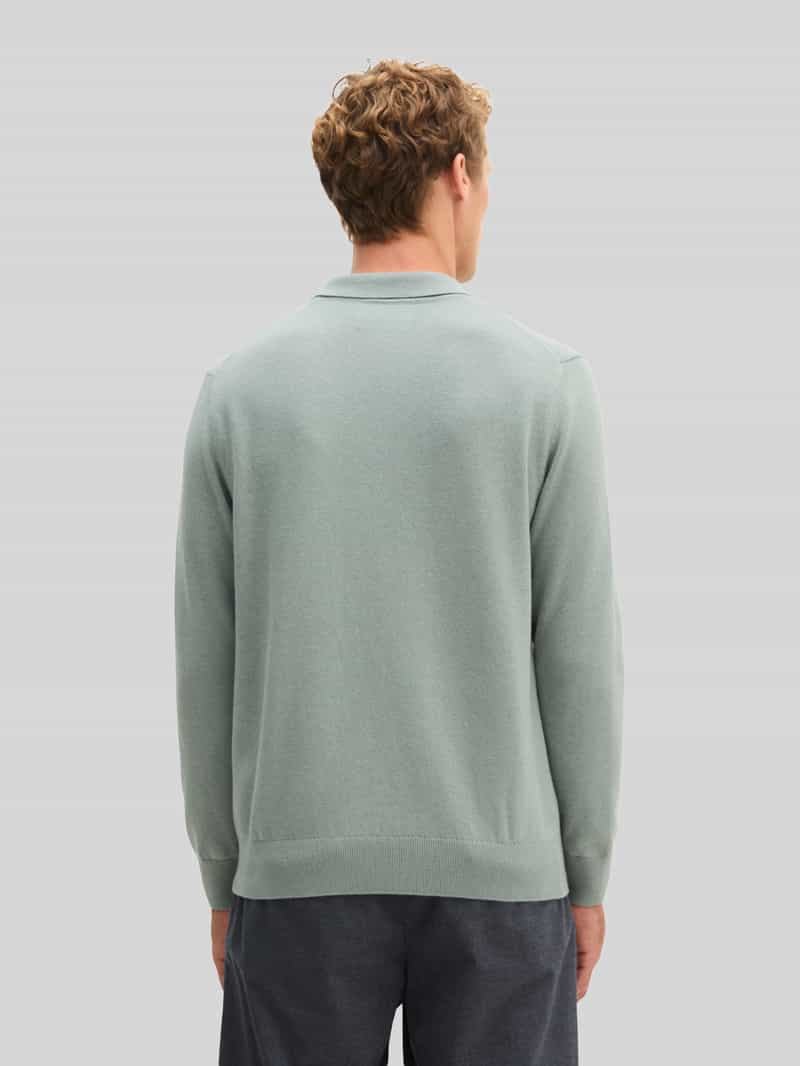 Marc O'Polo Regular fit pullover van mix van katoen en scheerwol