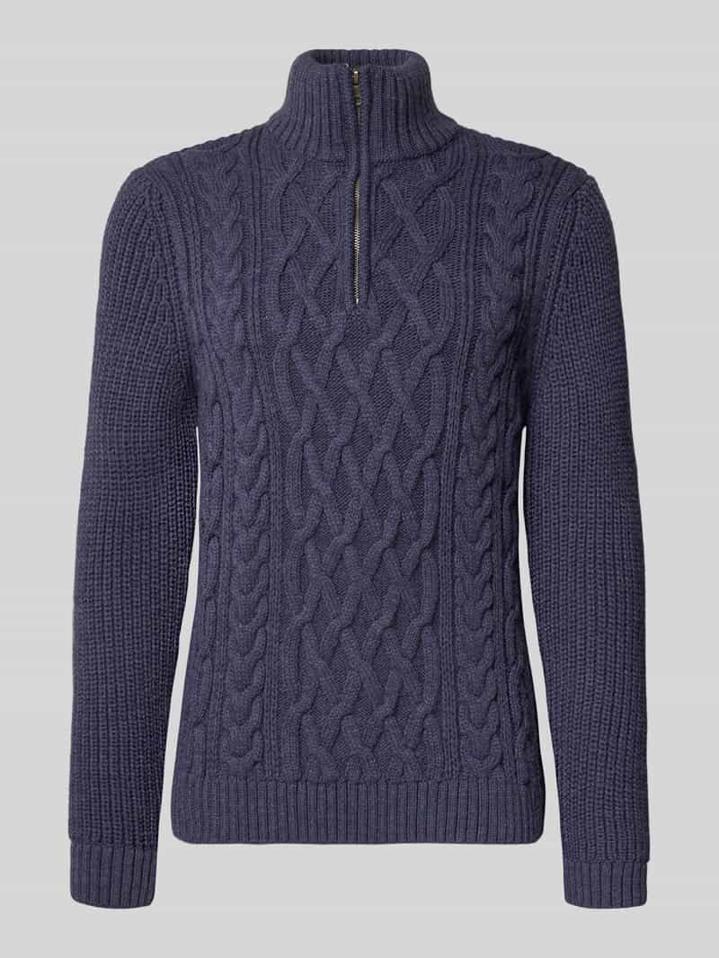 Superdry Gebreide pullover met ribboorden