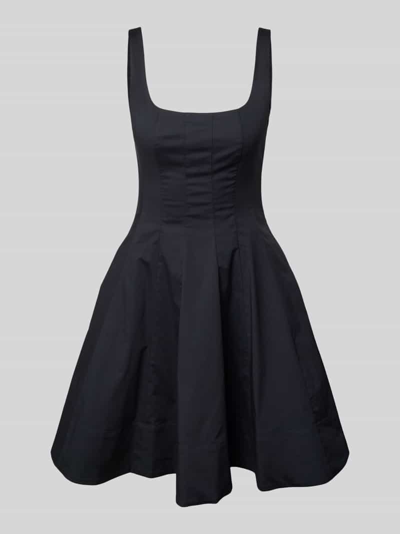 Staud Mini-jurk met vierkante hals model 'MINI WELLS'