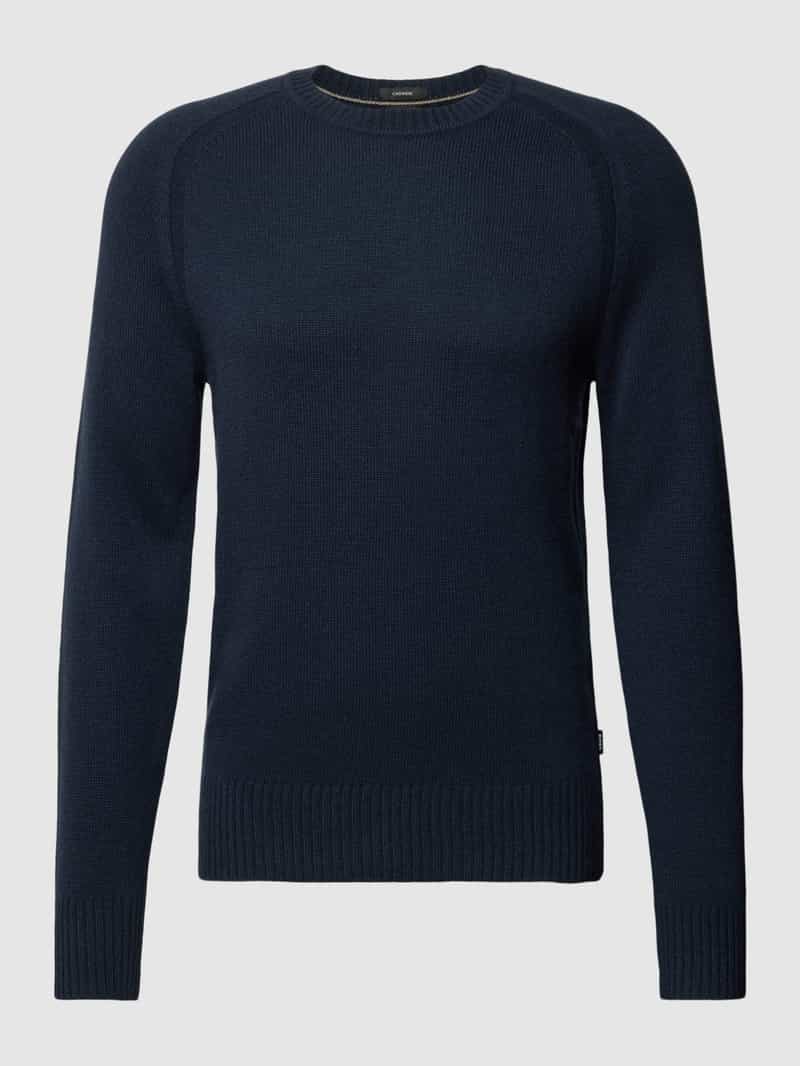 Boss Pullover van kasjmier met ronde hals, model 'Maglio'