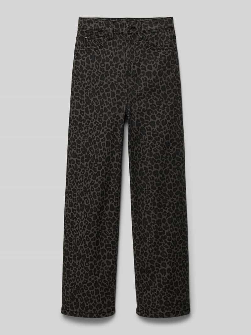 s.Oliver RED LABEL Wide leg jeans van katoenmix