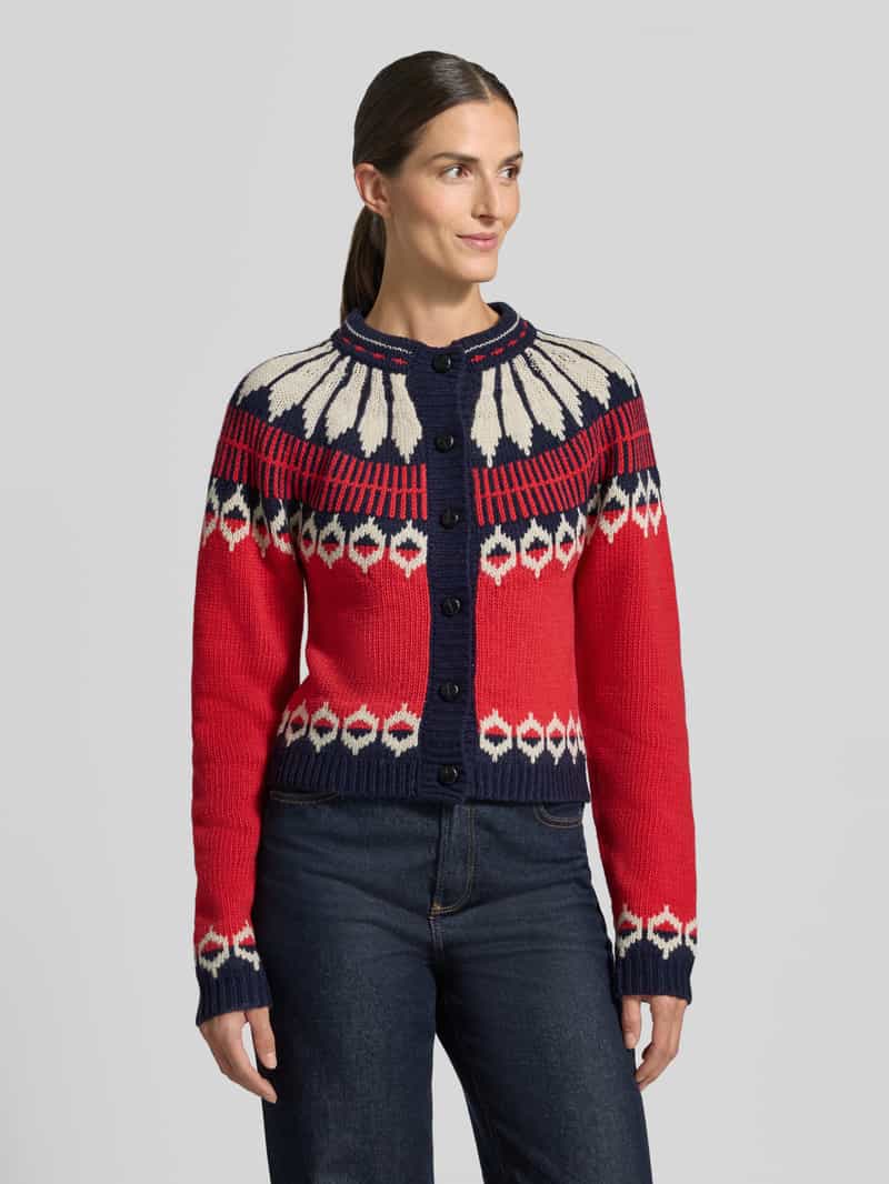 LOLLYS LAUNDRY Gebreid jack van wolmix model 'Clare'