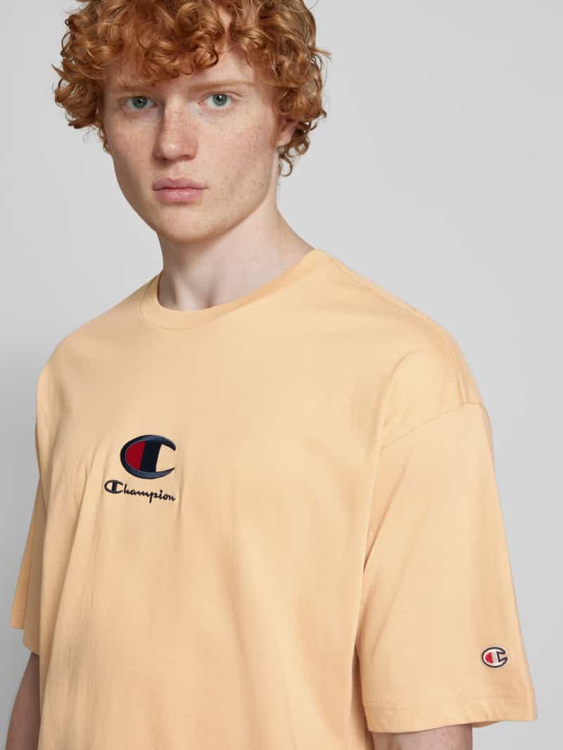 Champion T-shirt met labelstitching