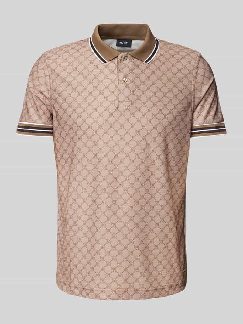 JOOP! Collection Poloshirt met ribboorden, model 'Talon'