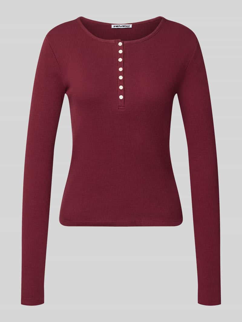 slim fit shirt met lange mouwen van puur katoen