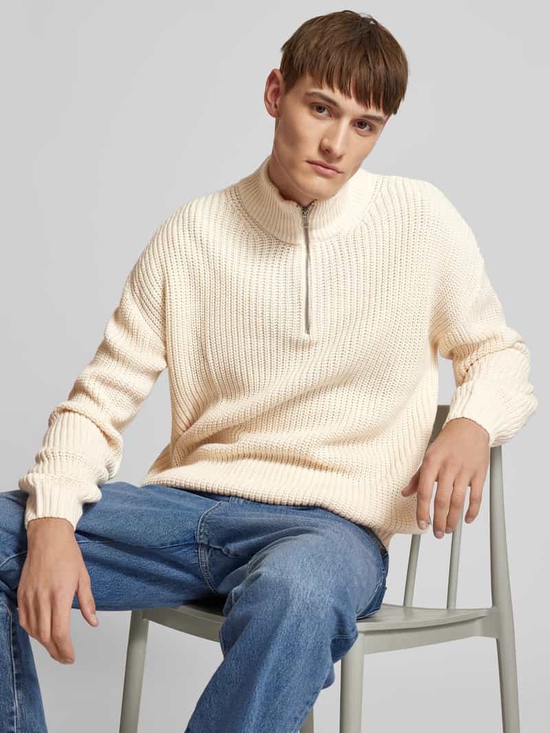 REVIEW Gebreide pullover met ribboorden