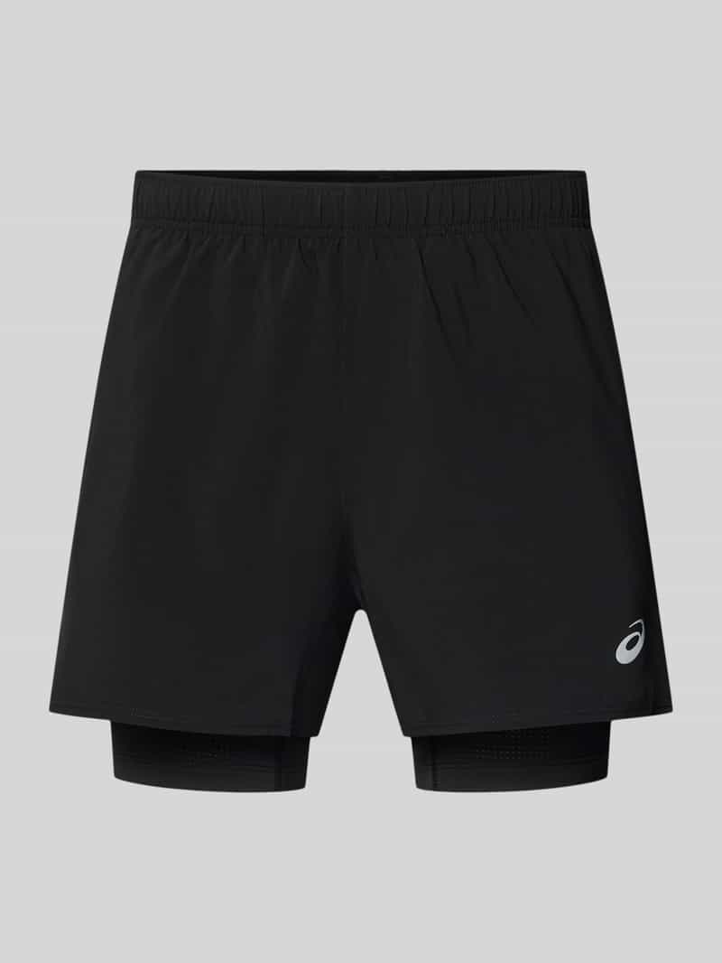ASICS Short in 2-in-1-look met logo