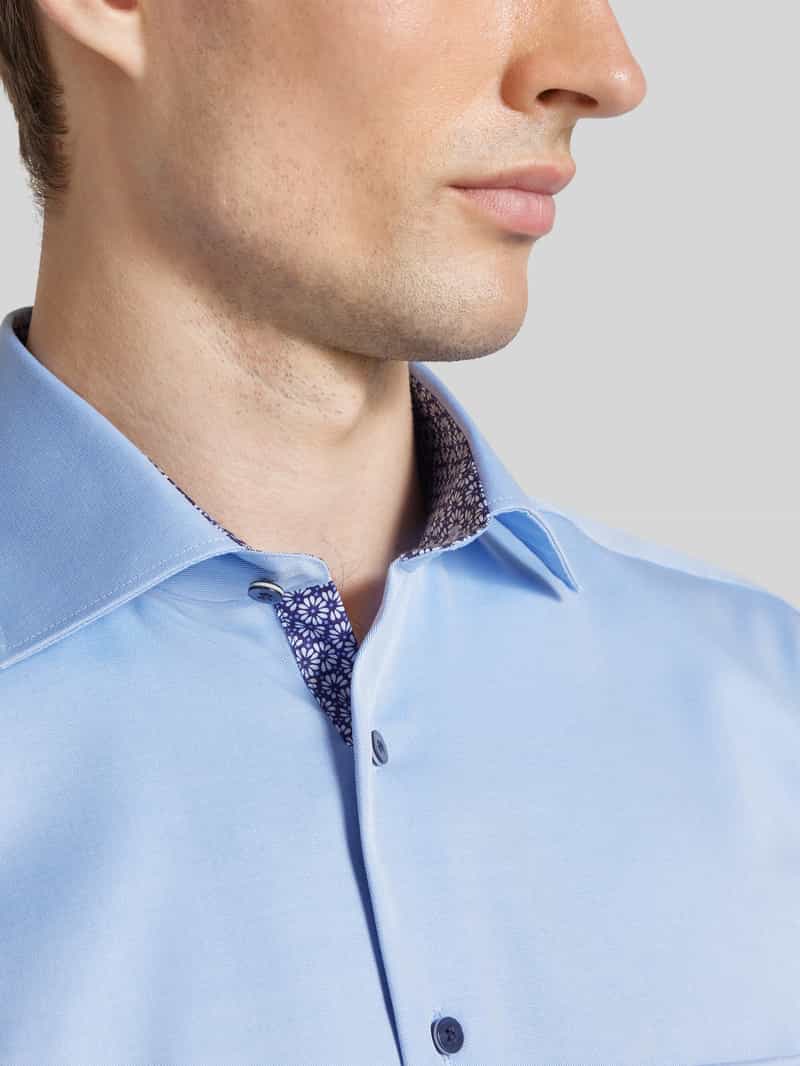 Eterna Comfort fit zakelijk overhemd met borstzak