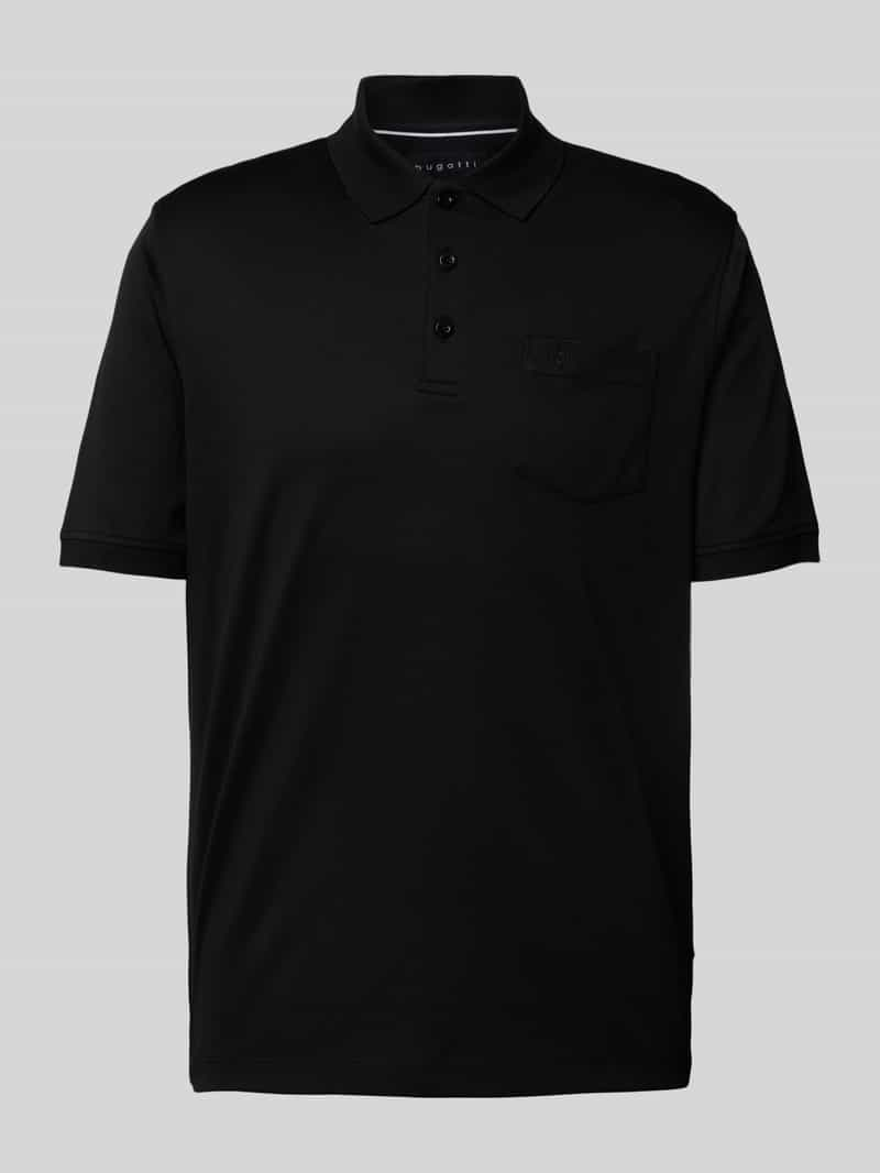 Bugatti Regular fit poloshirt met borstzak