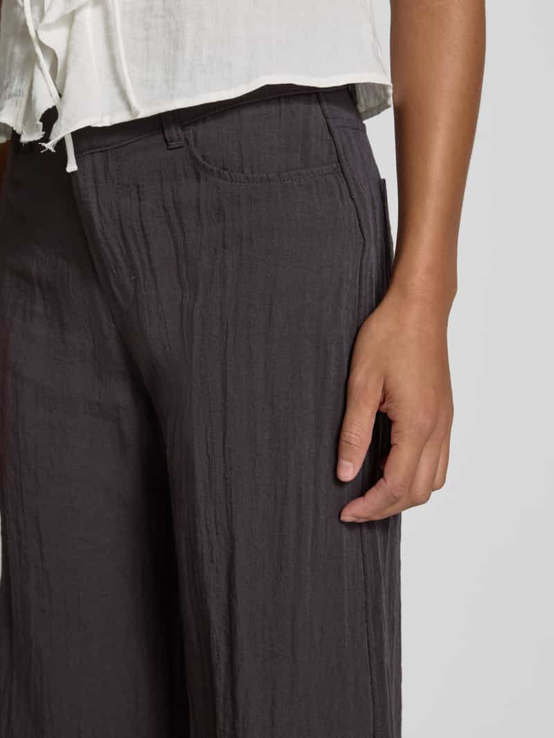 Weekday Wide leg stoffen broek in kreuklook model 'Sander'