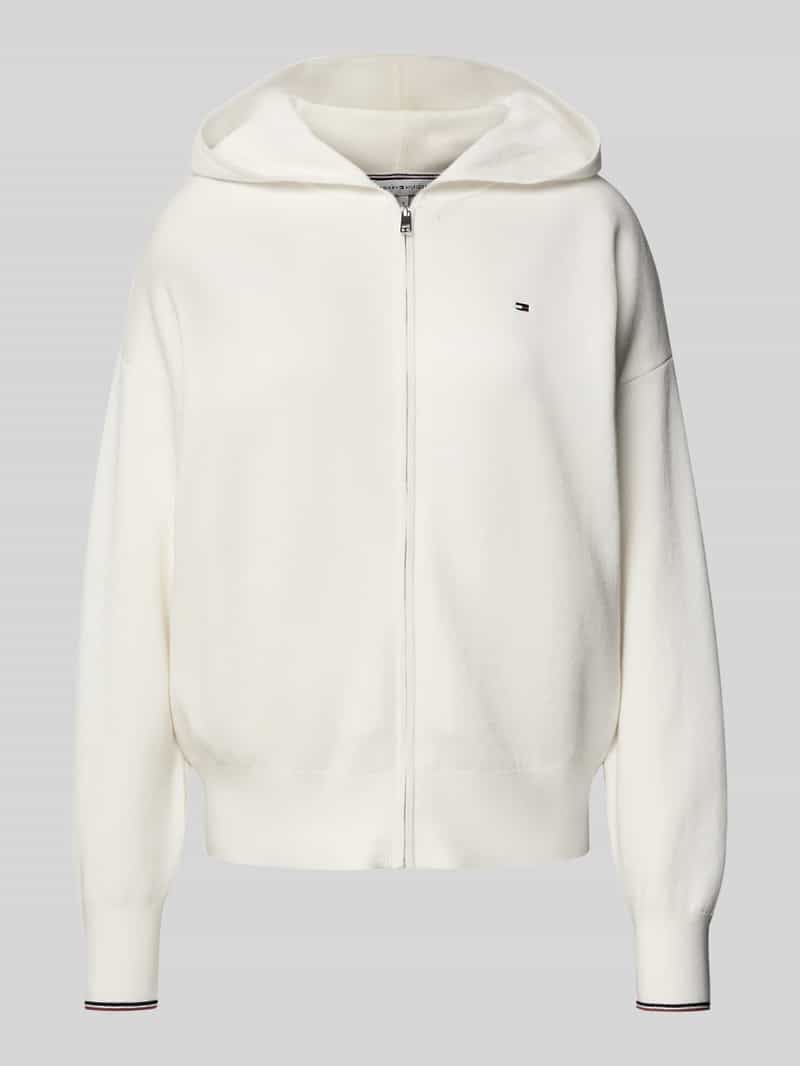 Tommy Hilfiger Regular fit cardigan van katoenmix