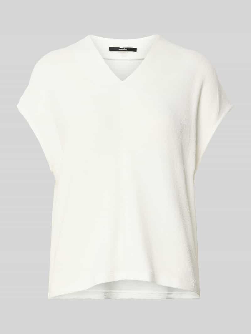 someday. T-shirt met kapmouwen en V-hals model 'Kalani'