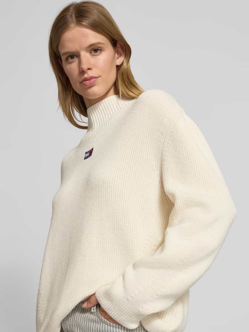 Tommy Jeans Relaxed fit gebreide pulllover van puur katoen