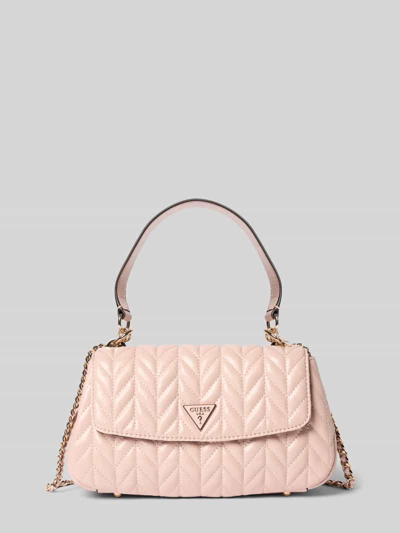 Handtas in handtassenlook met labelapplicatie model 'CHERYL'