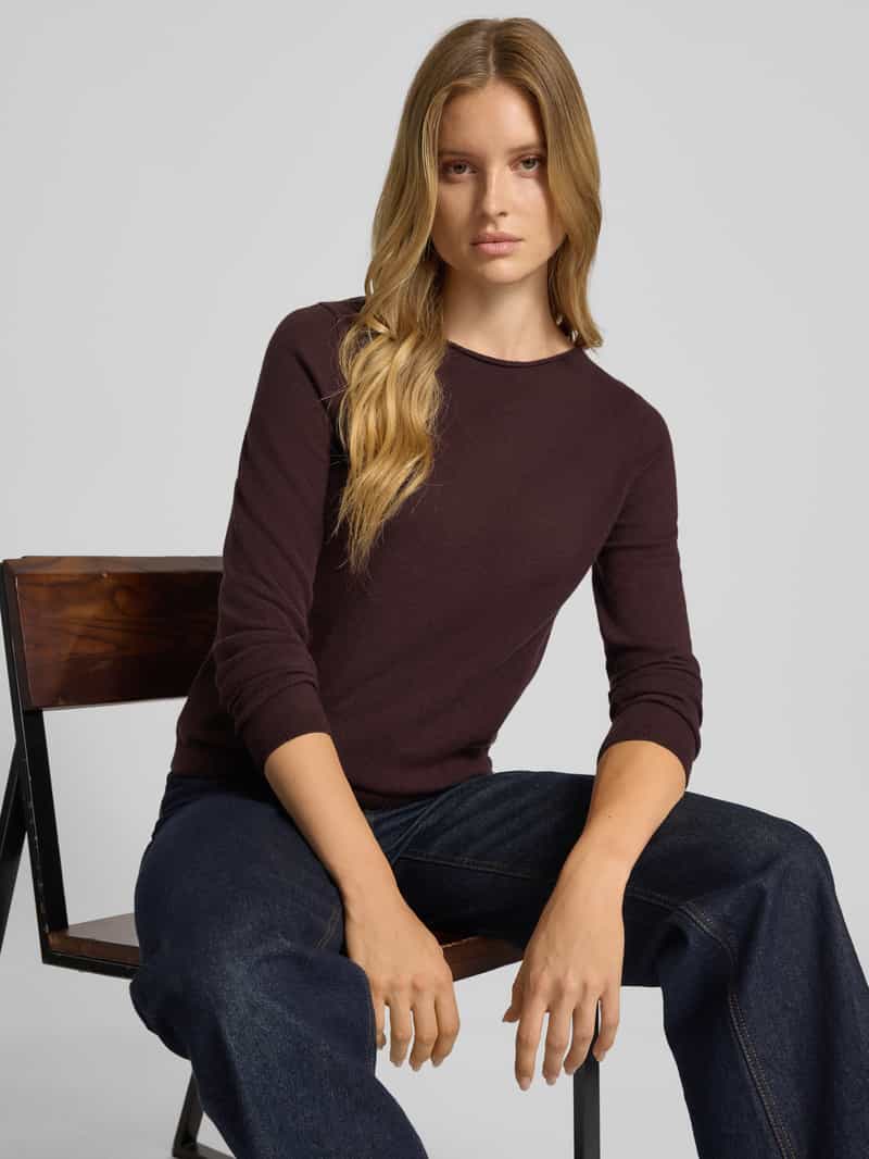 Marc O'Polo Regular fit gebreide pullover met scheerwol