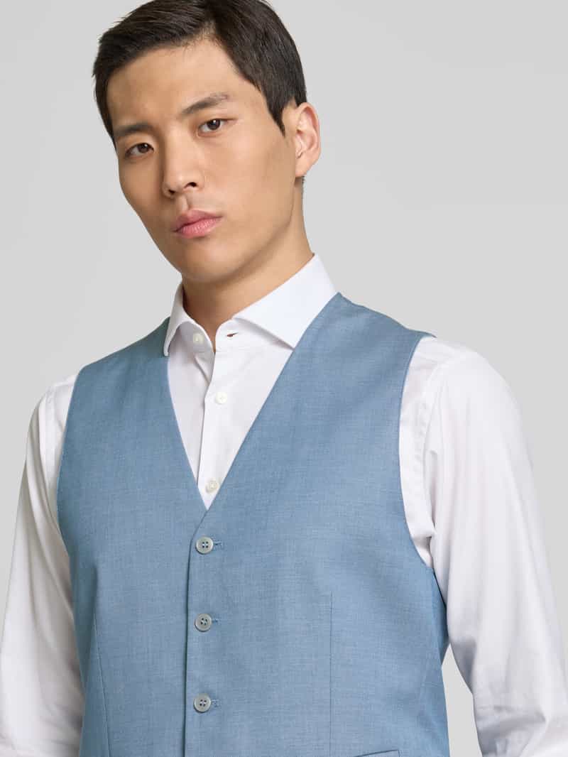 HECHTER PARIS Regular fit gilet met paspelzakken