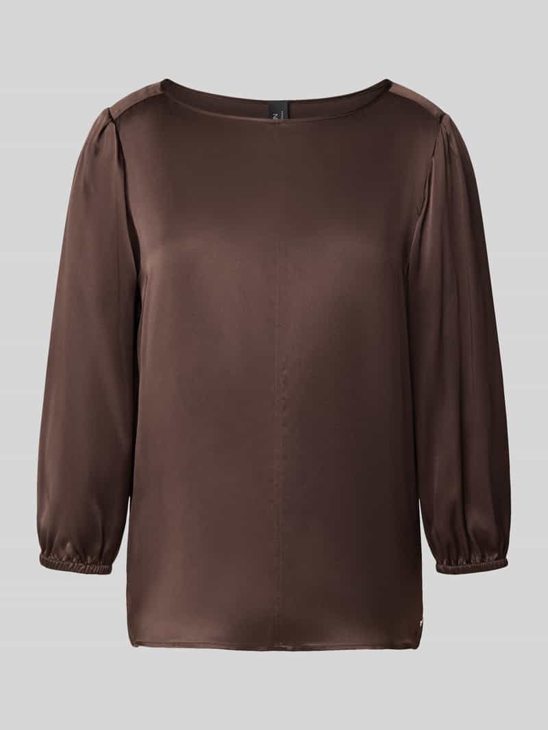 Marc Cain Loose fit blouse met lange mouwen van pure zijde model 'ADDITIONS'