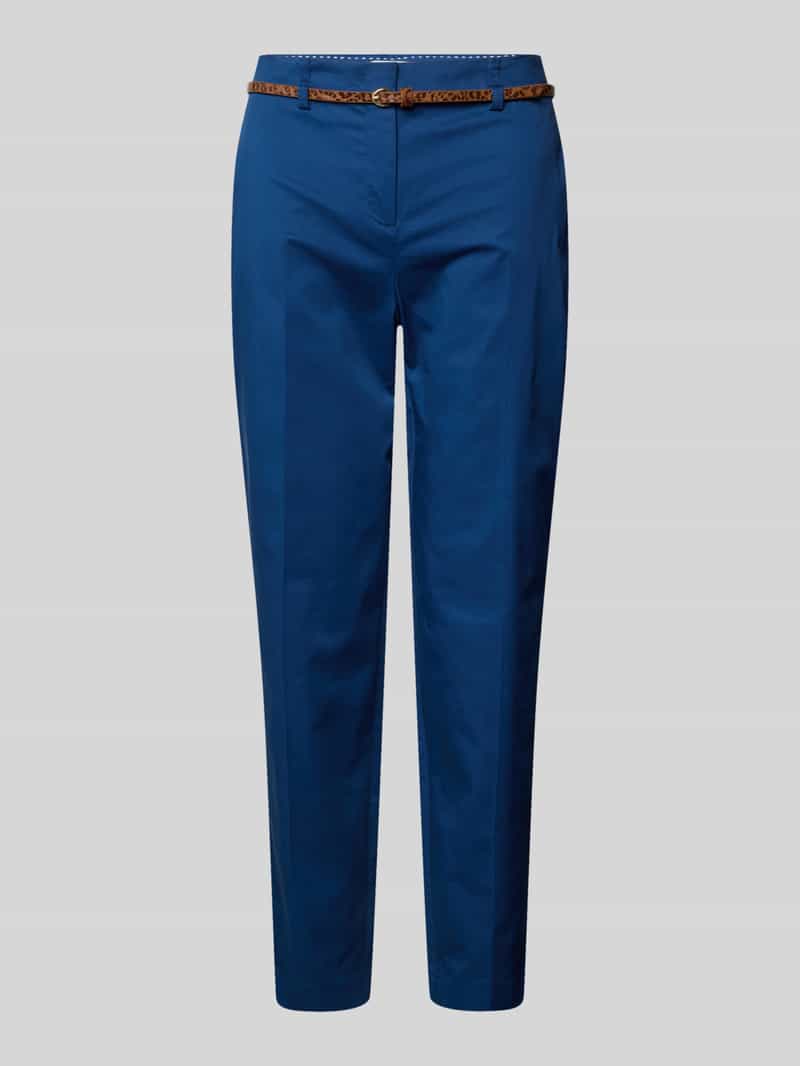 Christian Berg Woman Slim fit stoffen broek met verkort model