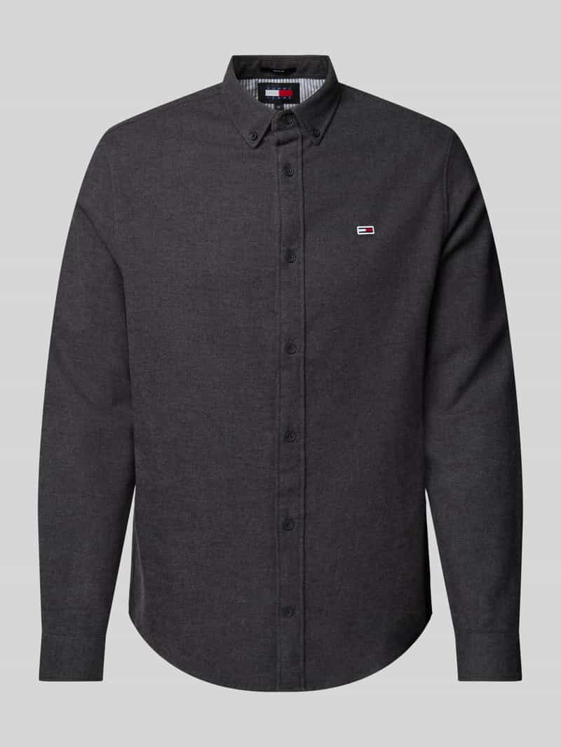 Tommy Jeans Regular fit flanellen overhemd met button-downkraag
