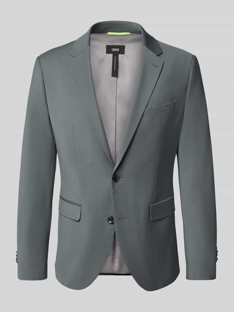 CINQUE Slim fit 2-knoops colbert met klepzakken model 'Monopoli'