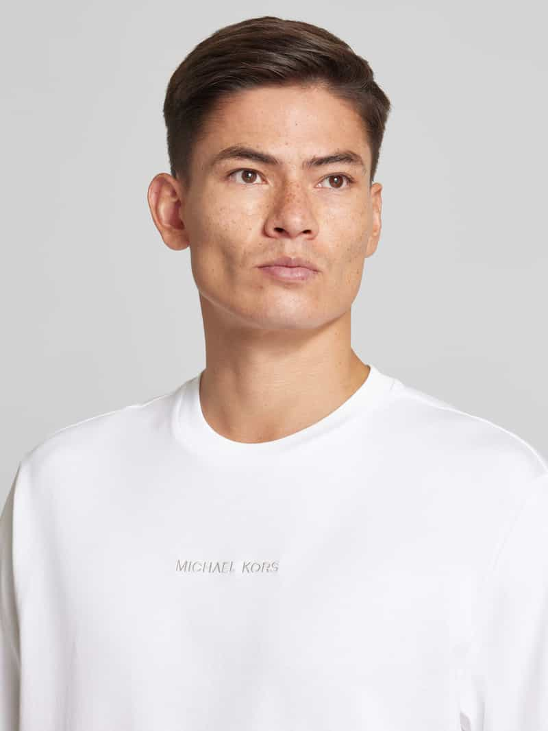 Michael Kors T-shirt met labelstitching model 'VICTORY'