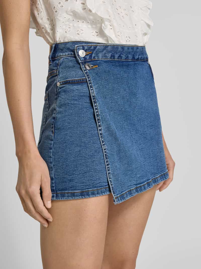 Tom Tailor Denim Regular fit jeansskort in wikkellook