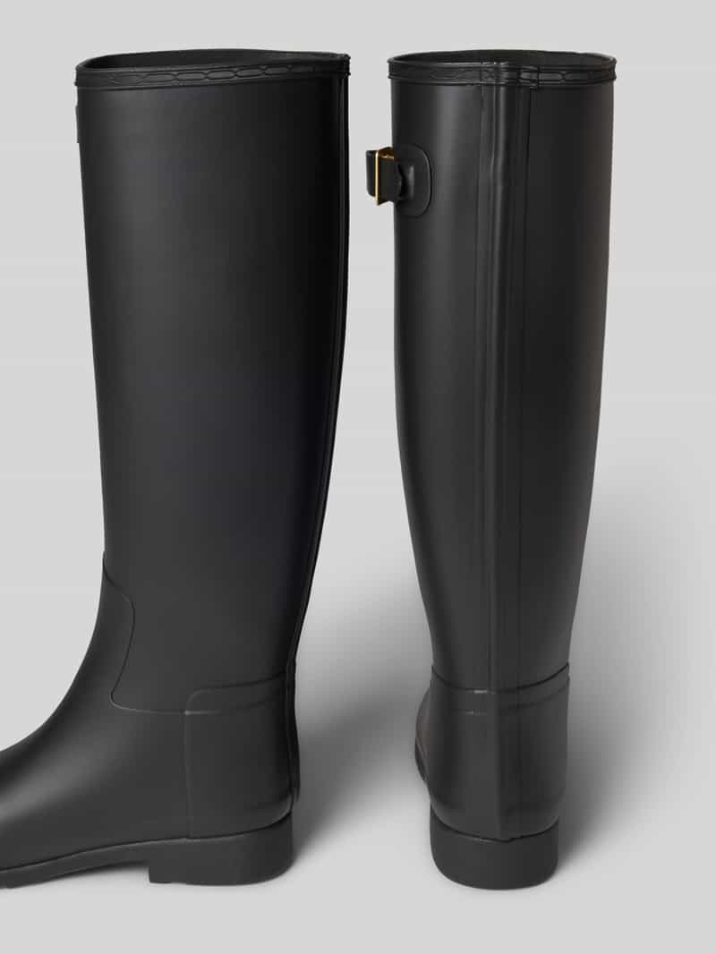 Hunter Rubberen laarzen met labeldetail