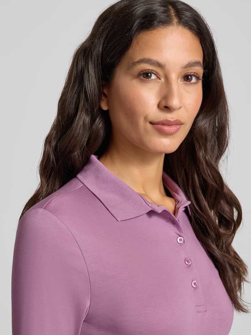 Christian Berg Woman Regular fit poloshirt met knoopsluiting