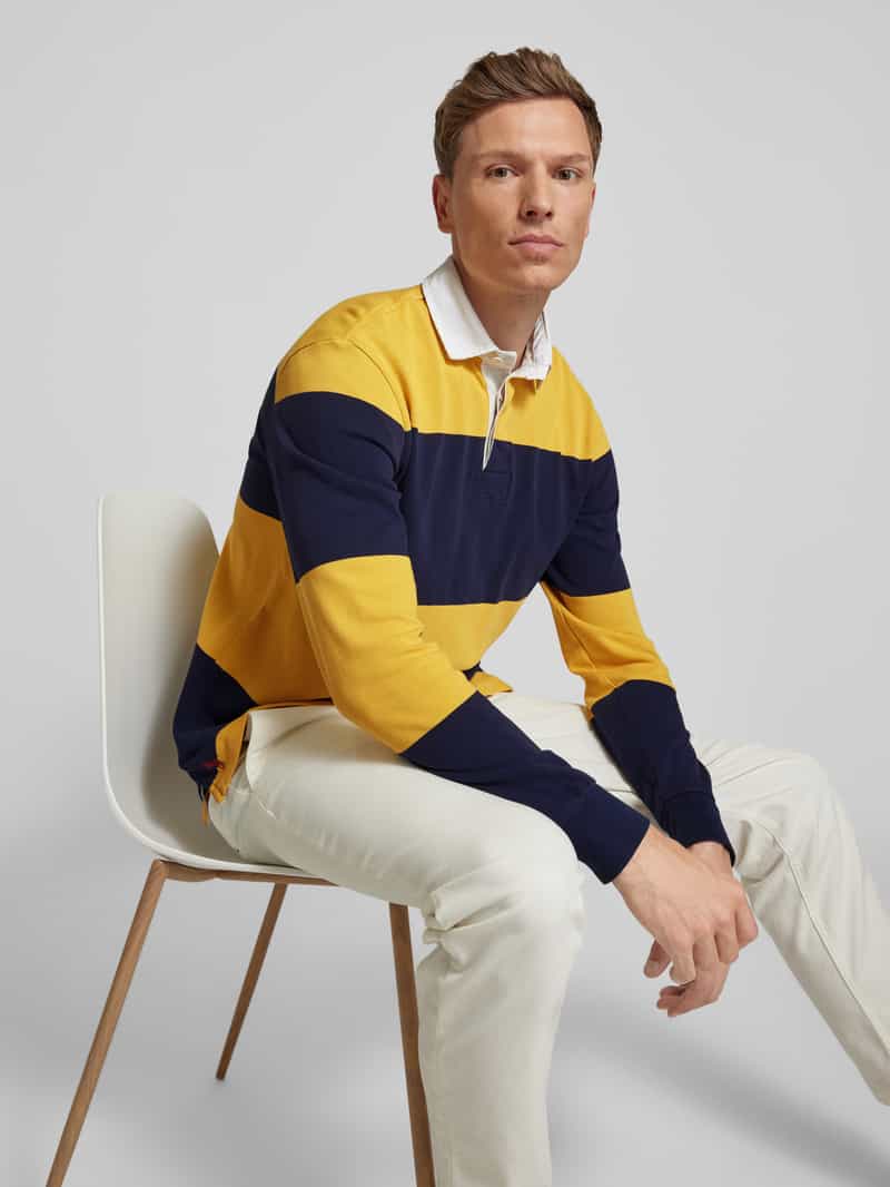 Polo Ralph Lauren Regular fit poloshirt in design met lange mouwen