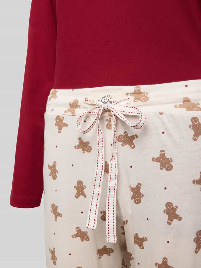 happy shorts Pyjama met ronde hals model 'XMAS'