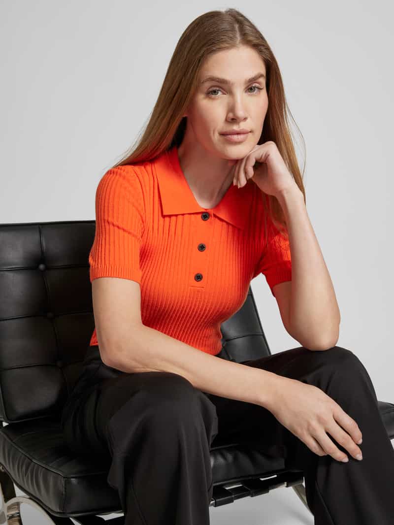 Marc Cain Gebreid shirt met structuurmotief
