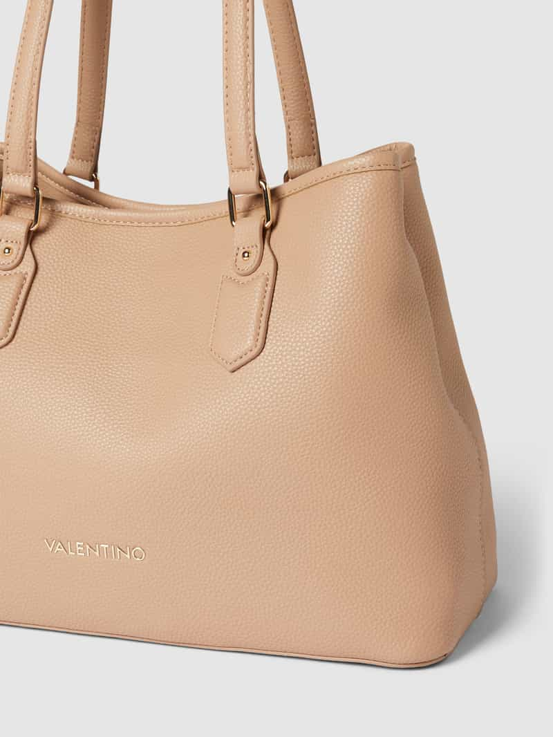 VALENTINO BAGS Shopper in marineblauw met labeldetail model 'BRIXTON'