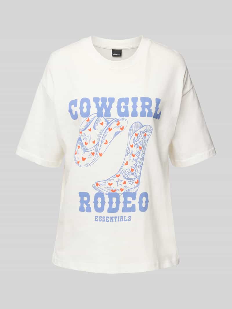 Gina Tricot Oversized T-shirt met motiefprint