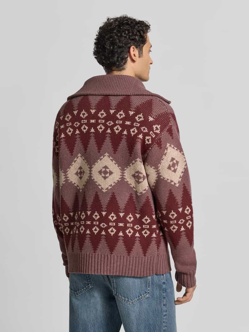 drykorn Gebreid jack met abstract motief