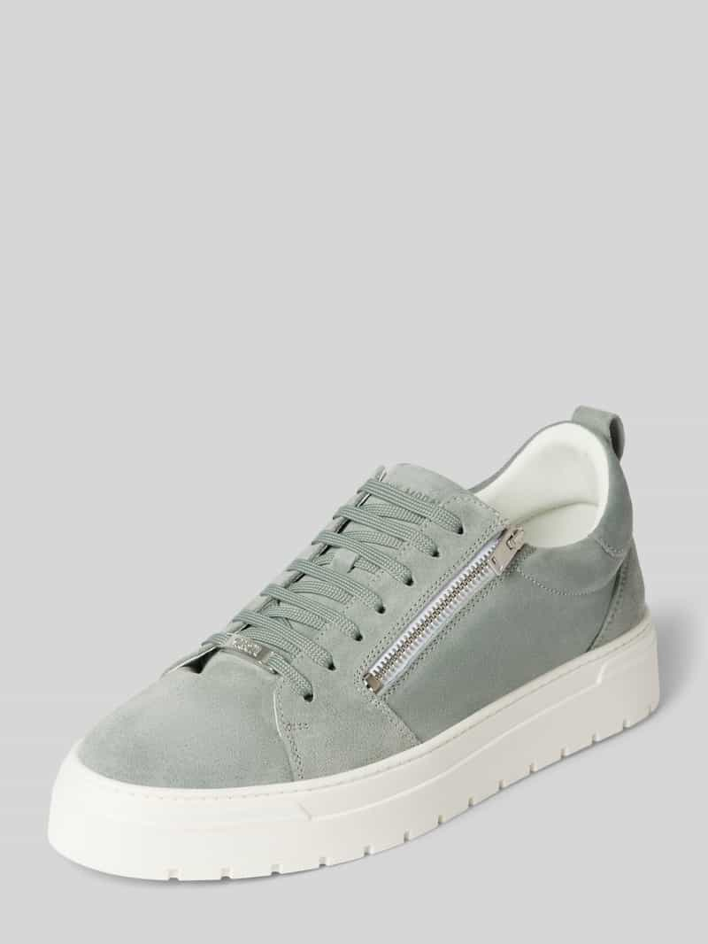 Antony Morato Sneakers van leer met sierritssluiting